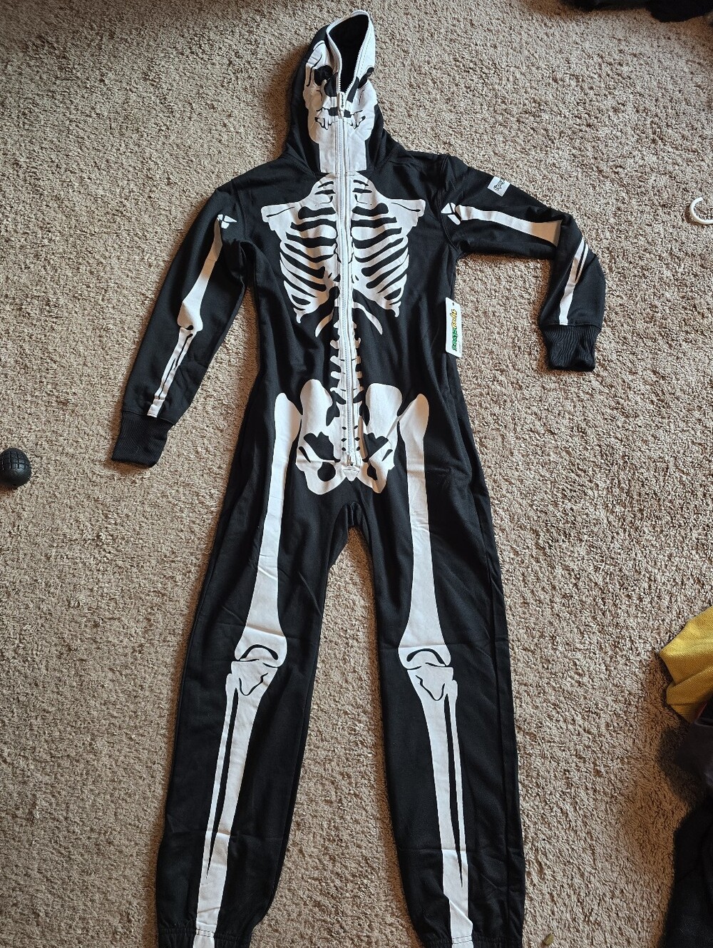 NWT Tipsy Elves Skeleton Hooded Jumpsuit Costume Onesie - XS - Picture 3 of 10